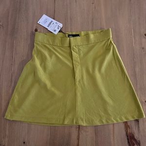 Zara Linen Blend Skirt NWT